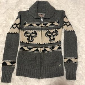 Women’s tna knitted zip up hoodie